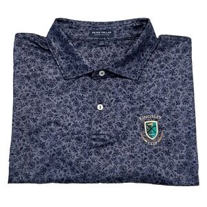 PETER MILLAR CROWN CRAFTED Polo Shirt Size XXL Kingsley‎ Club Floral Print Golf